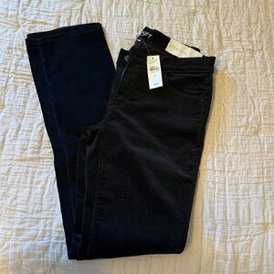 Anne Taylor Loft Modern Straight Black Corduroy jeans. Size 27/4